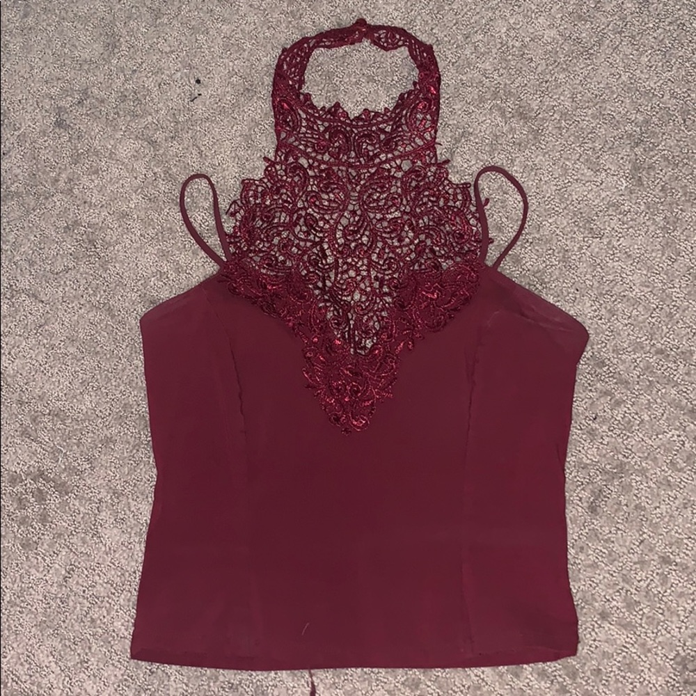 Tank Top with a Laced Chest/Neck